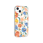 EvoArt - Apple iPhone 13 Case MagSafe Compatible - Peach Tulip