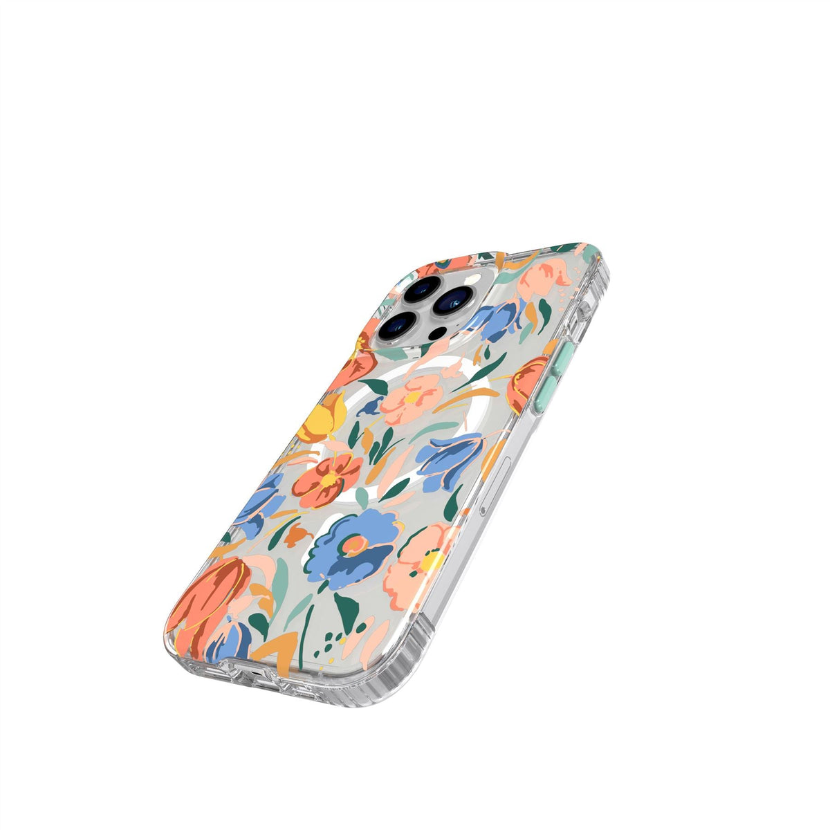 EvoArt - Apple iPhone 13 Pro Case MagSafe Compatible - Peach Tulip