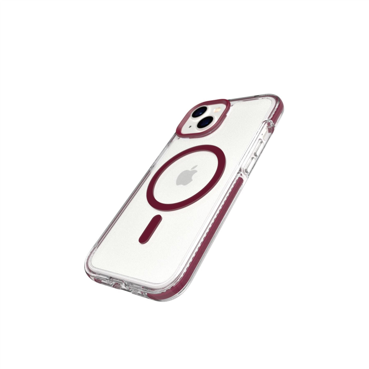 EvoCrystal MagSafe - Apple iPhone 17e/16e/15/14/13 Case - Clear/Burgundy