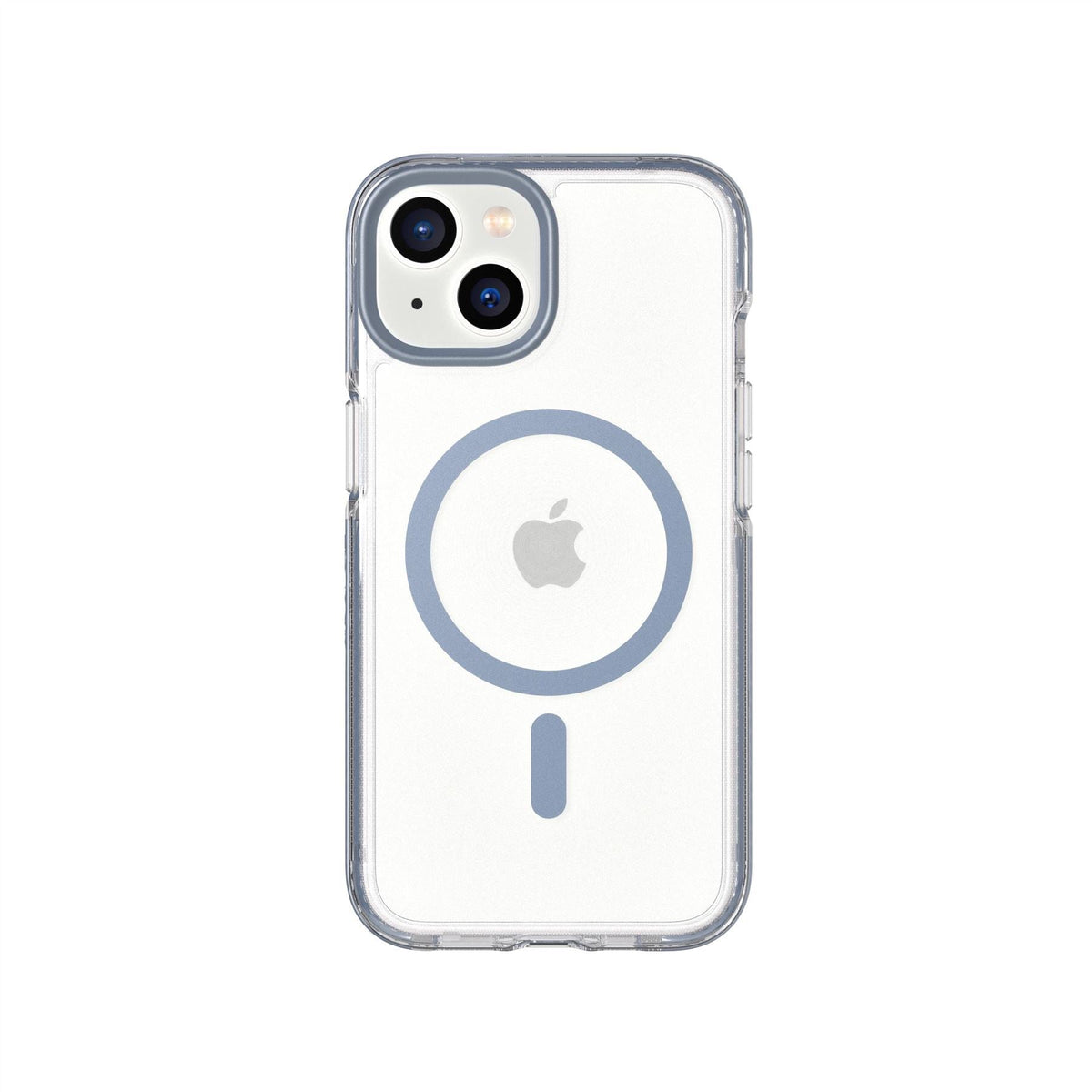 EvoCrystal MagSafe - Apple iPhone 17e/16e/15/14/13 Case - Clear/Steel Blue