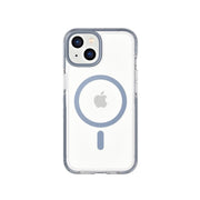 EvoCrystal MagSafe - Apple iPhone 17e/16e/15/14/13 Case - Clear/Steel Blue