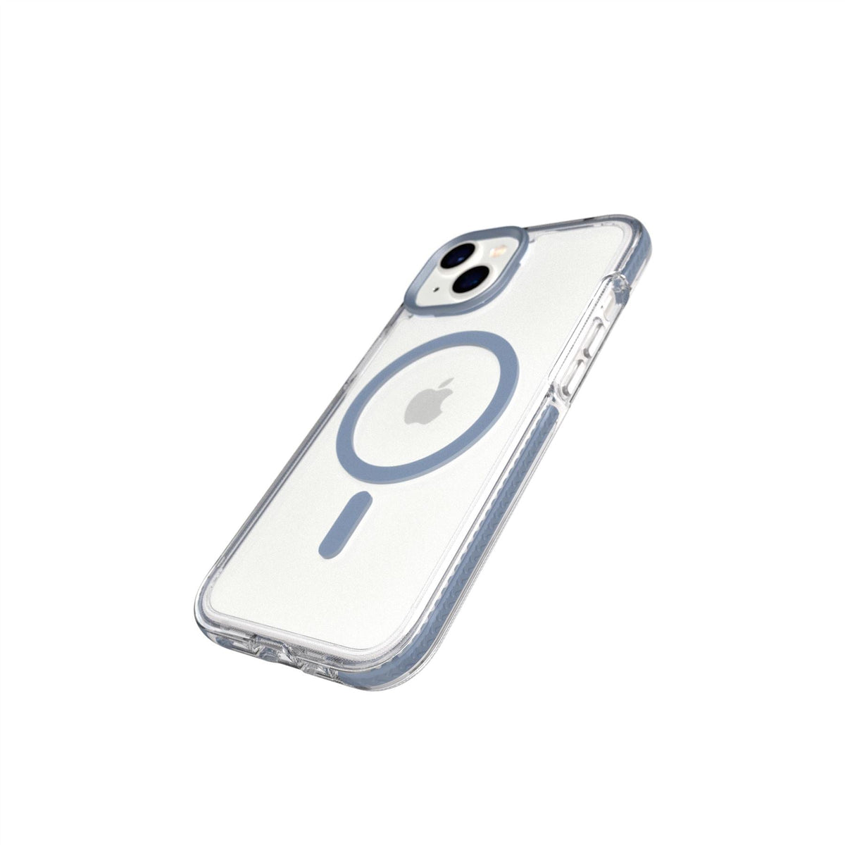 EvoCrystal MagSafe - Apple iPhone 17e/16e/15/14/13 Case - Clear/Steel Blue