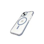 EvoCrystal MagSafe - Apple iPhone 17e/16e/15/14/13 Case - Clear/Steel Blue