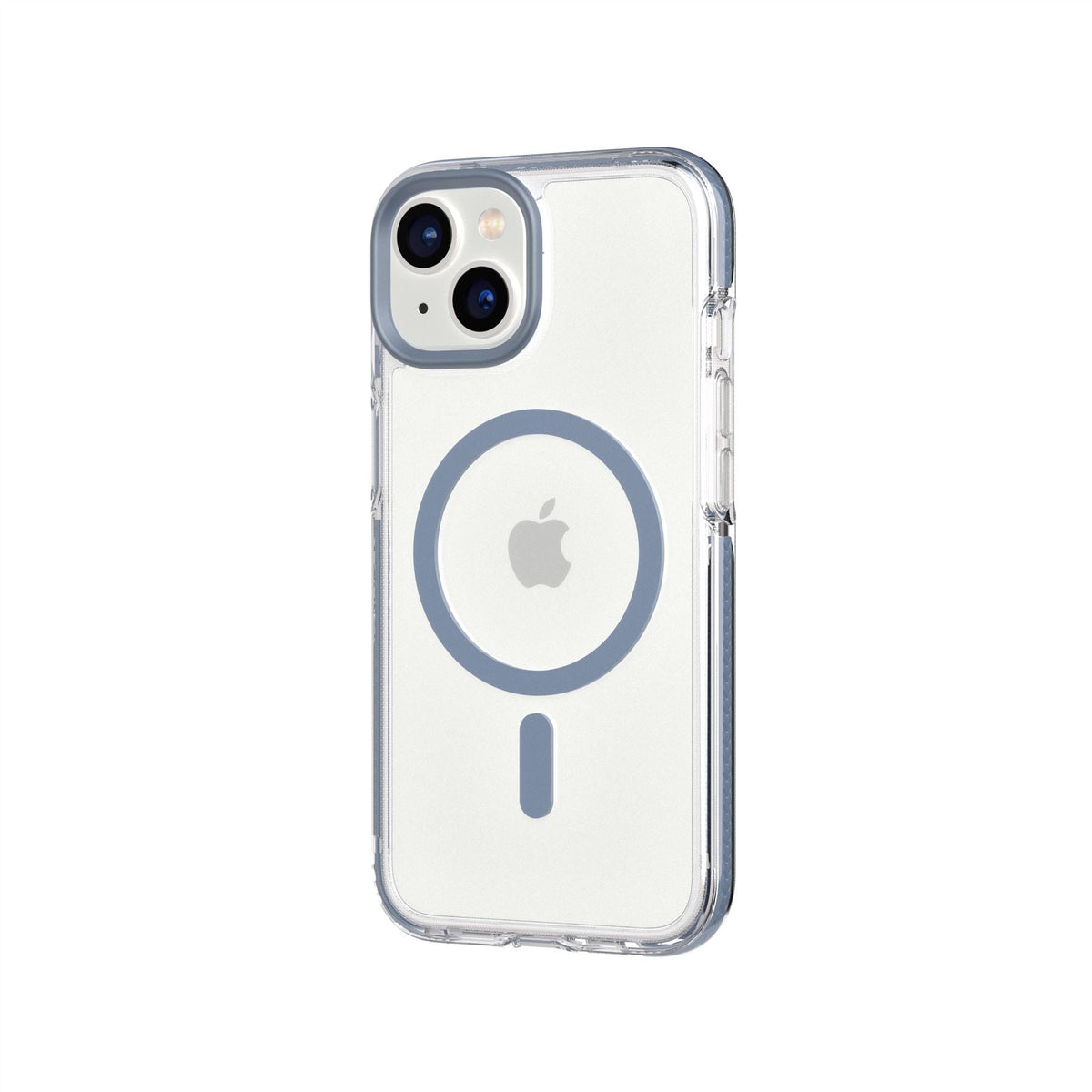 EvoCrystal MagSafe - Apple iPhone 17e/16e/15/14/13 Case - Clear/Steel Blue