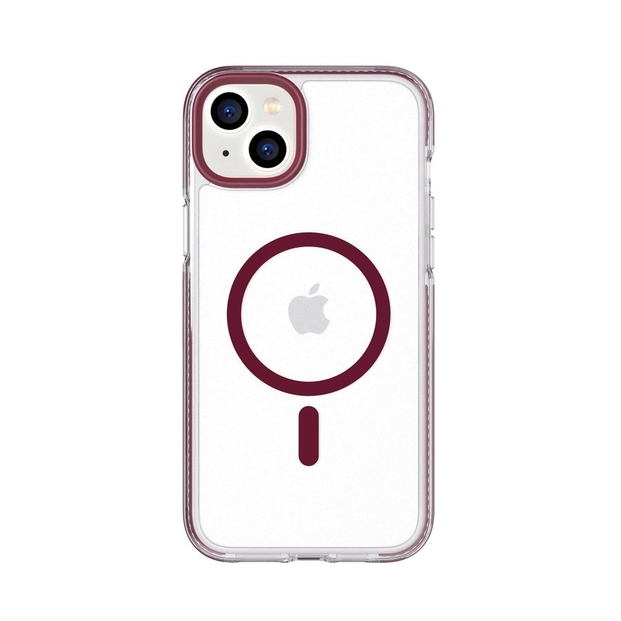 EvoCrystal - Apple iPhone 14 Plus Case MagSafe Compatible - Burgundy