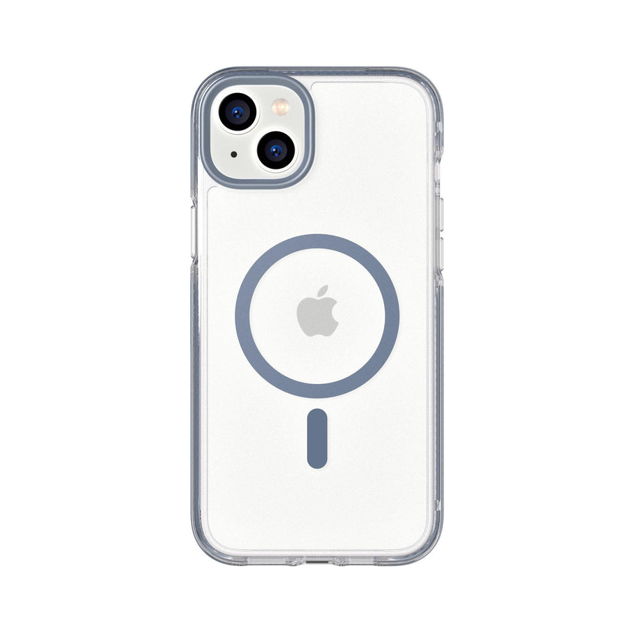 EvoCrystal - Apple iPhone 14 Plus Case MagSafe Compatible - Steel Blue
