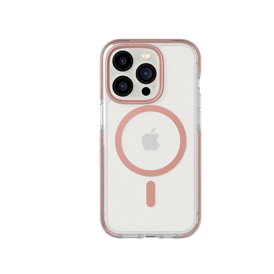 EvoCrystal - Apple iPhone 14 Pro Case MagSafe Compatible - Rose Gold