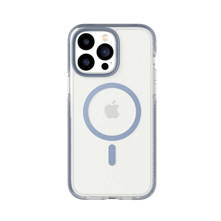 EvoCrystal - Apple iPhone 14 Pro Max Case MagSafe Compatible - Steel Blue