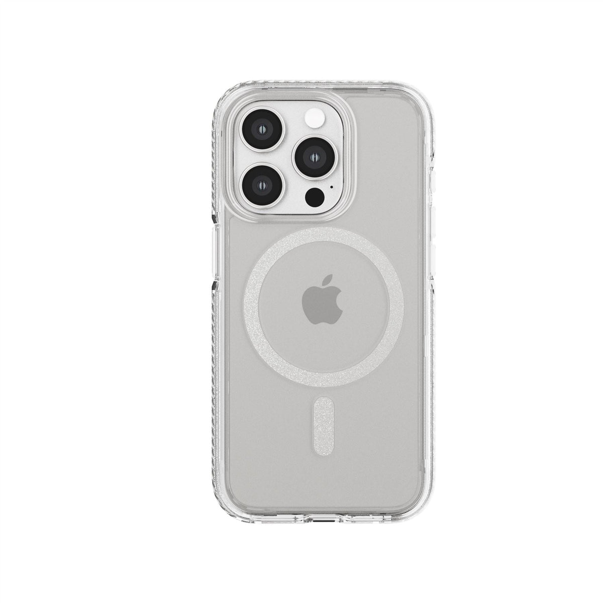 EvoCrystal - Apple iPhone 15 Pro Case MagSafe Compatible - White Titanium