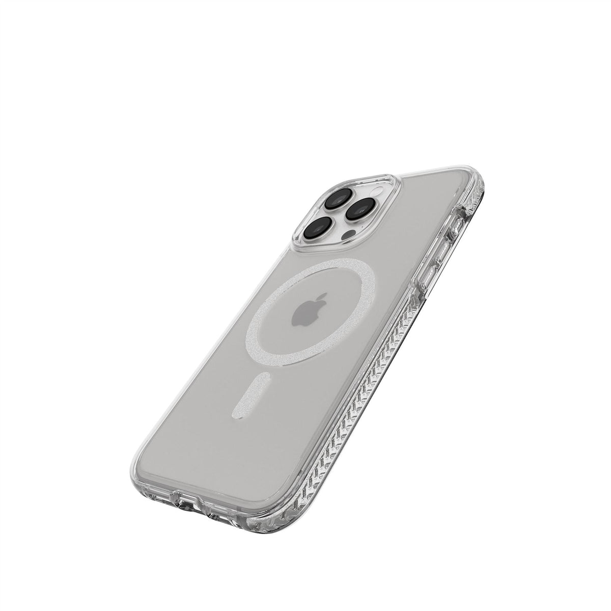 EvoCrystal - Apple iPhone 15 Pro Max Case MagSafe Compatible  - White Titanium
