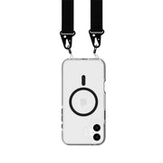 EvoCrystal - Apple iPhone 16 Plus Case with Cross-Body - Black