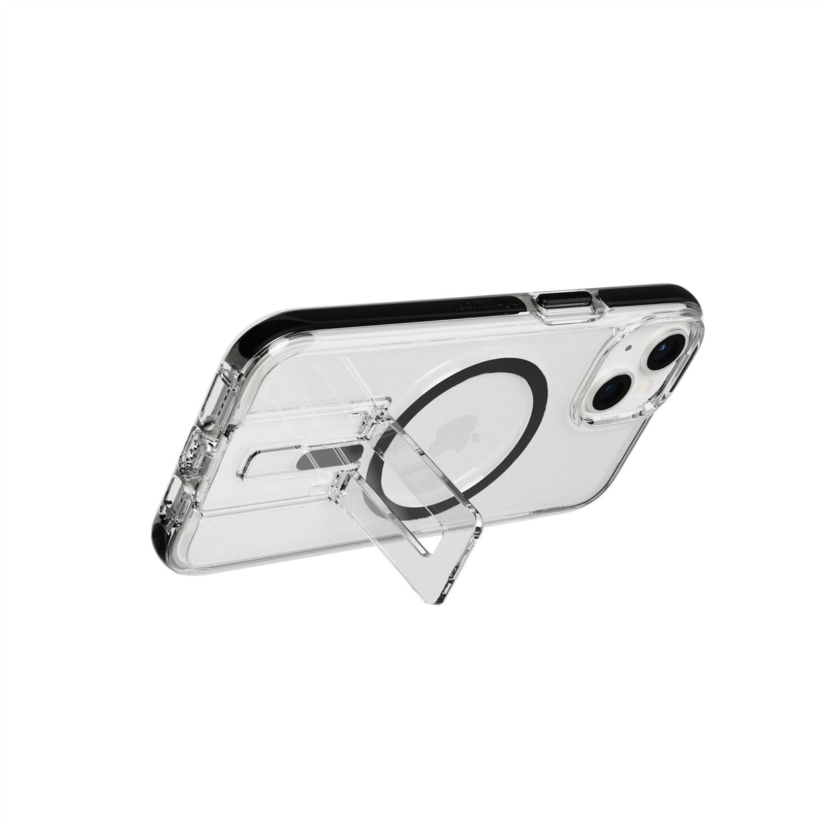 EvoCrystal Kick MagSafe - Apple iPhone 17e/16e/15/14/13 Case - Clear/Black