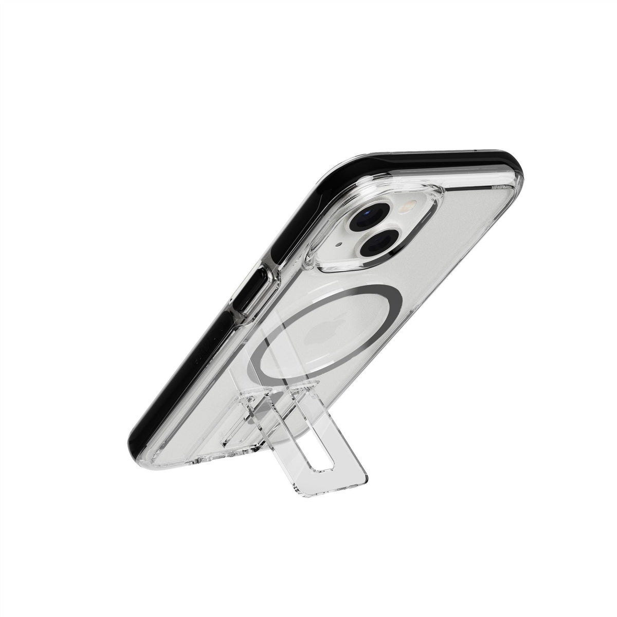 EvoCrystal Kick MagSafe - Apple iPhone 17e/16e/15/14/13 Case - Clear/Black