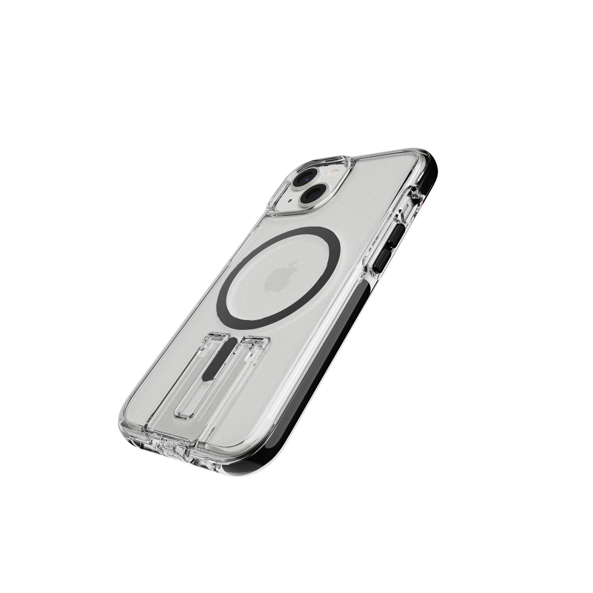 EvoCrystal Kick MagSafe - Apple iPhone 17e/16e/15/14/13 Case - Clear/Black