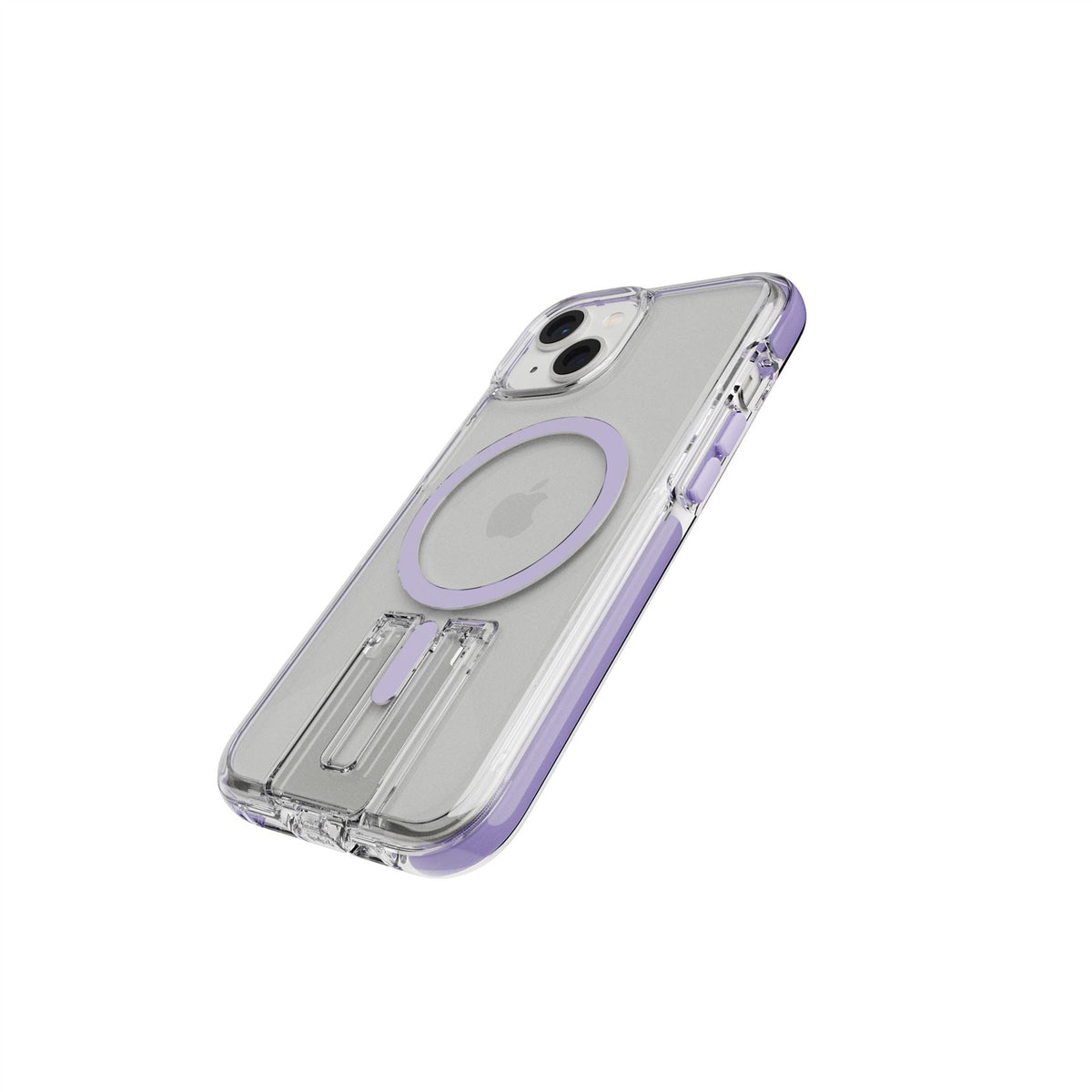 EvoCrystal Kick MagSafe - Apple iPhone 17e/16e/15/14/13 Case - Clear/Lilac
