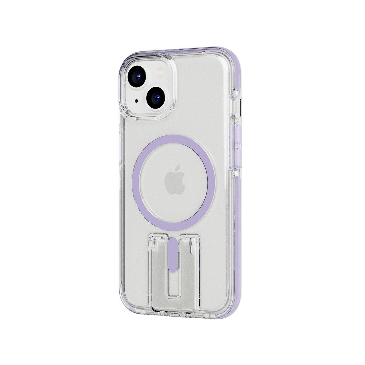 EvoCrystal Kick MagSafe - Apple iPhone 17e/16e/15/14/13 Case - Clear/Lilac