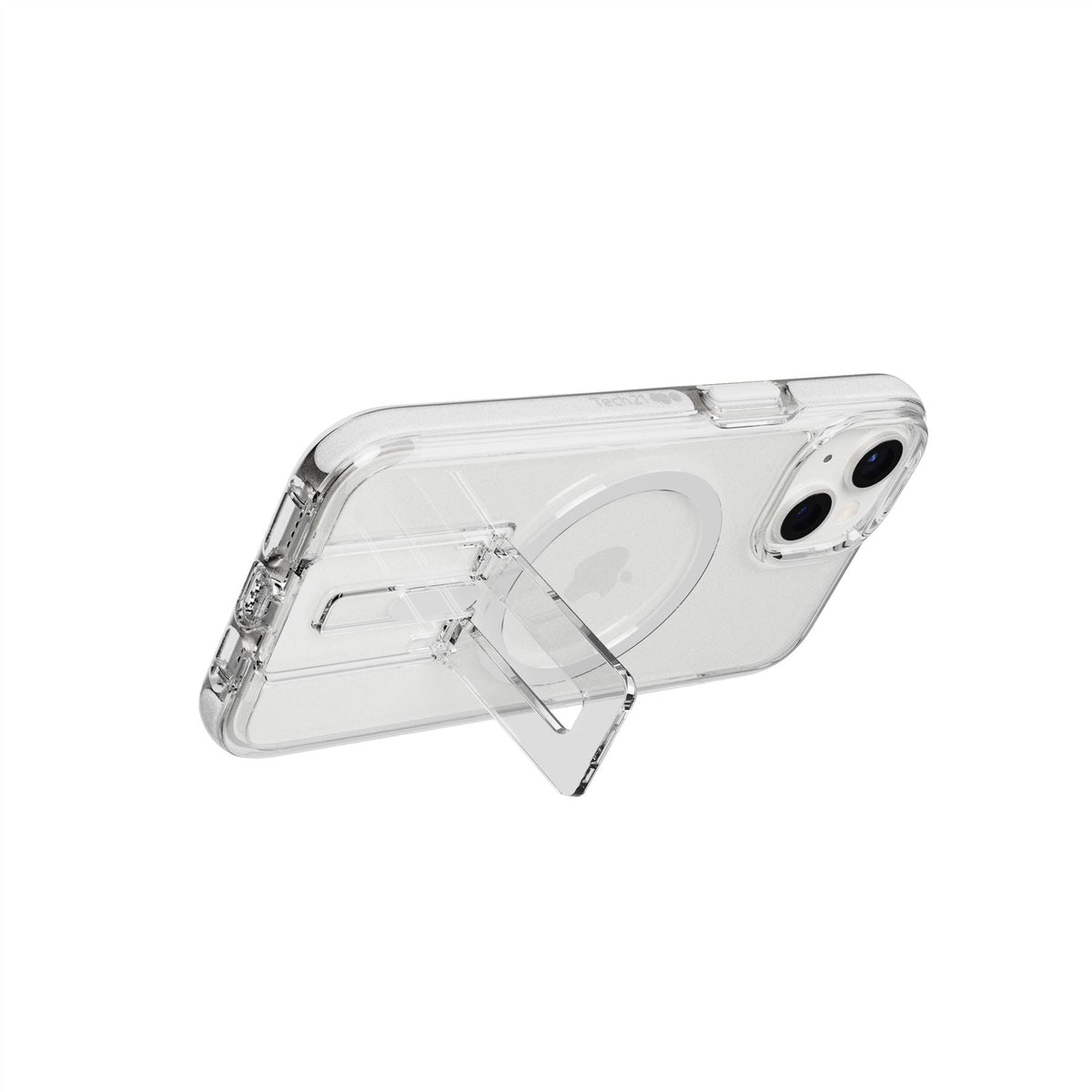 EvoCrystal Kick MagSafe - Apple iPhone 17e/16e/15/14/13 Case - Clear/White