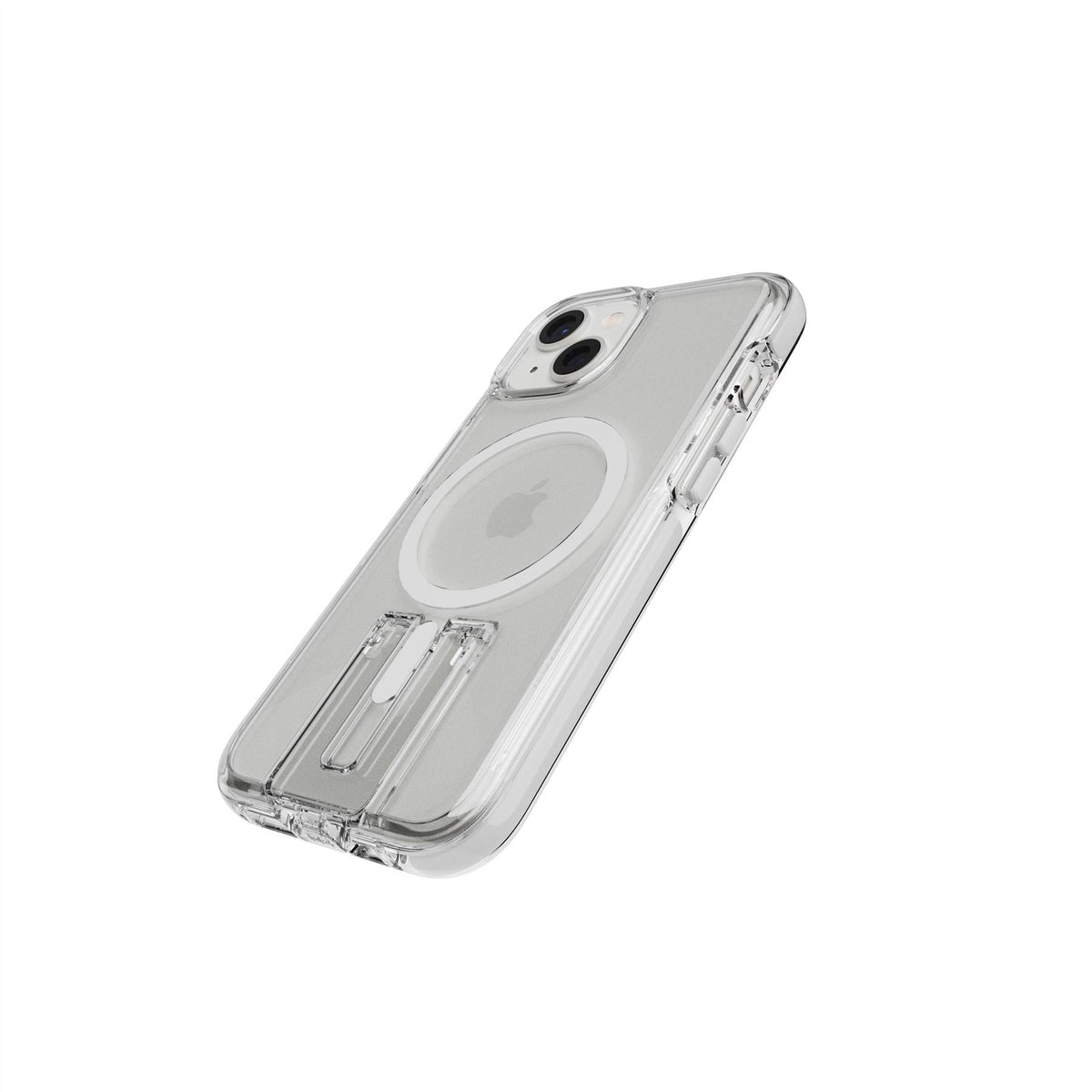 EvoCrystal Kick MagSafe - Apple iPhone 17e/16e/15/14/13 Case - Clear/White
