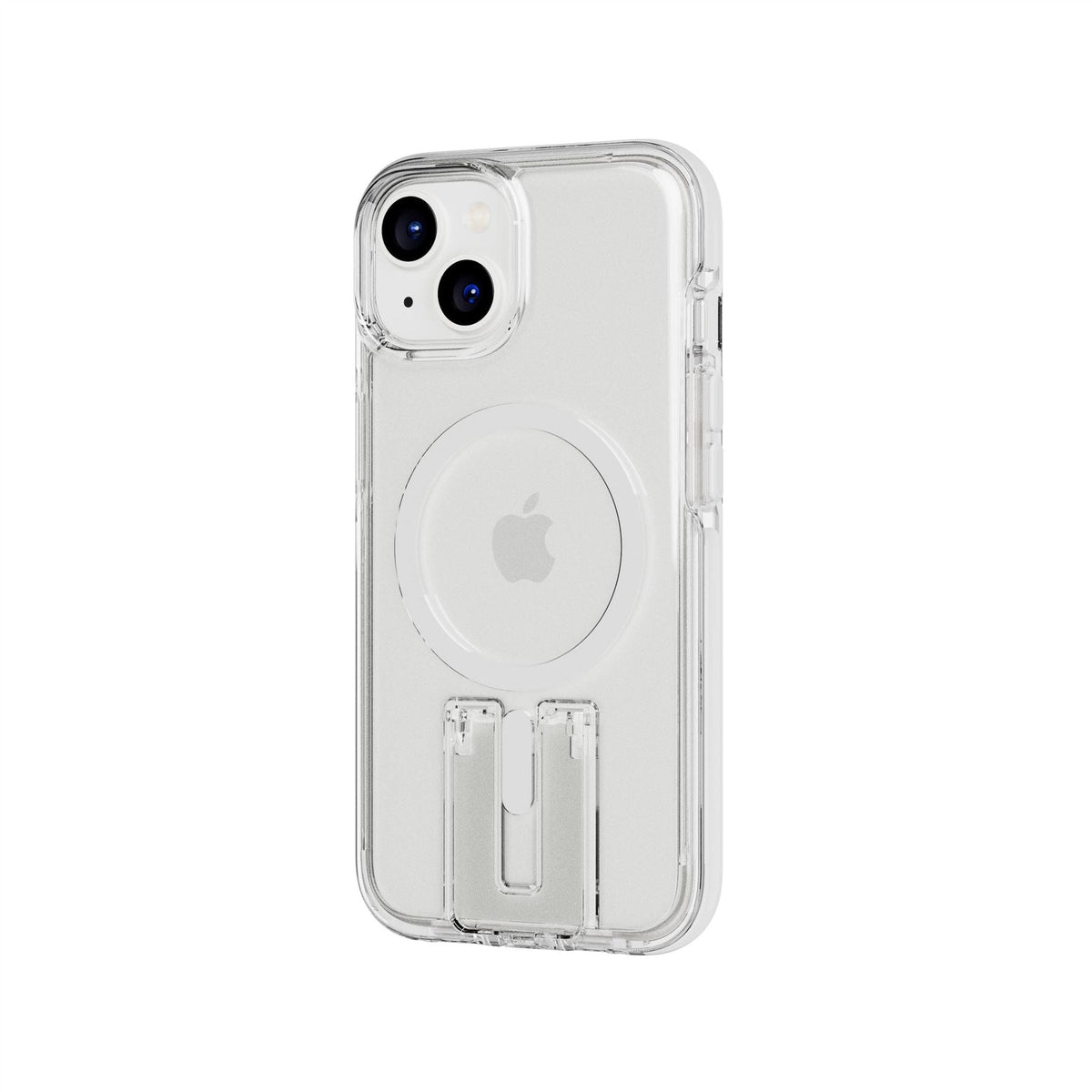 EvoCrystal Kick MagSafe - Apple iPhone 17e/16e/15/14/13 Case - Clear/White