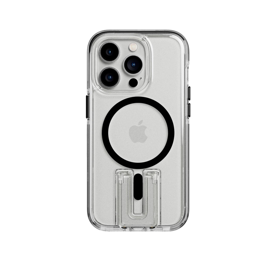 EvoCrystal Kick - Apple iPhone 14 Pro Case MagSafe Compatible - Clear Black