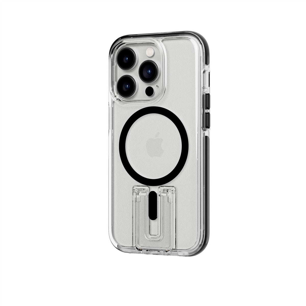 EvoCrystal Kick - Apple iPhone 14 Pro Case MagSafe Compatible - Clear Black