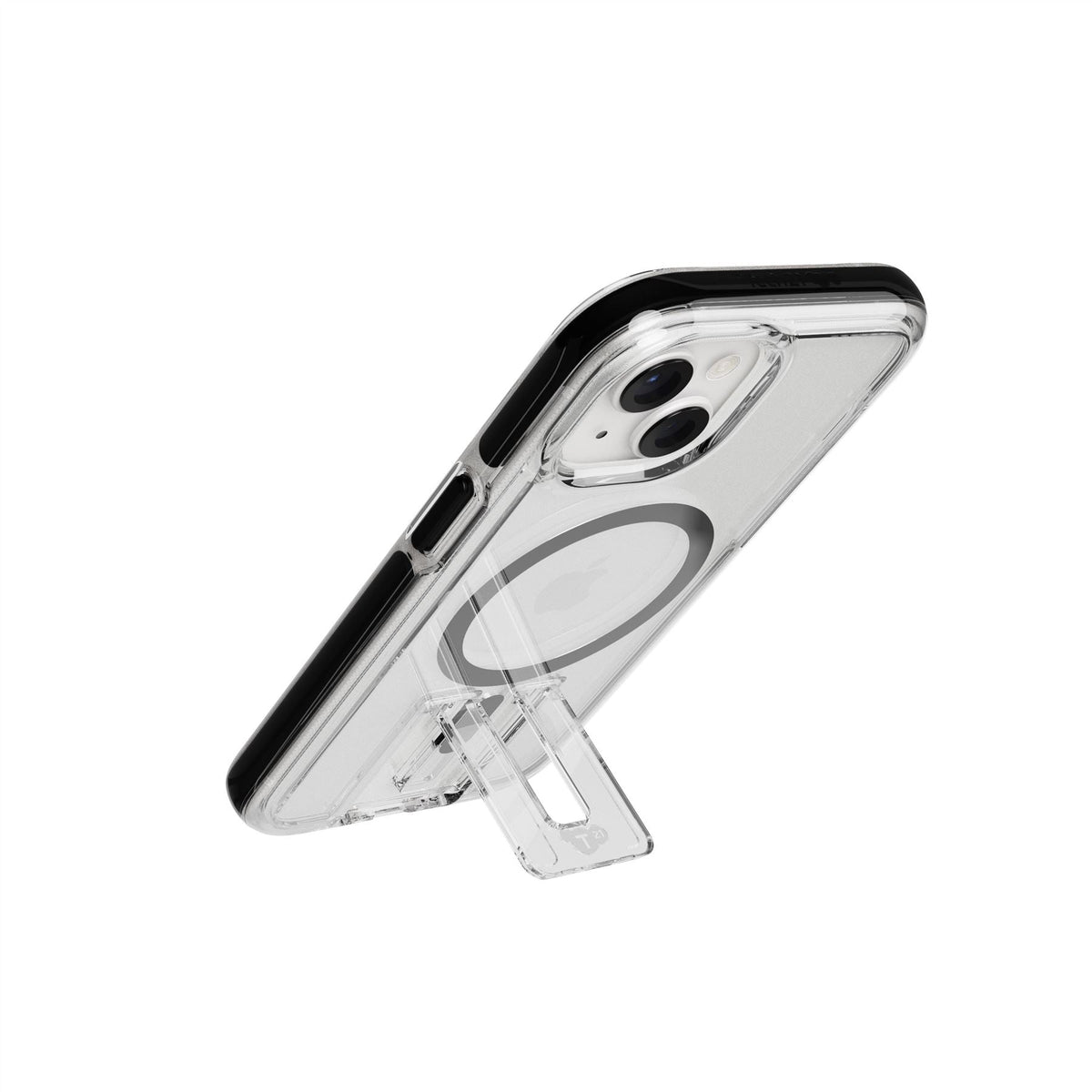 EvoCrystal Kick MagSafe - Apple iPhone 17e/16e/15/14/13 Case - Clear/Black