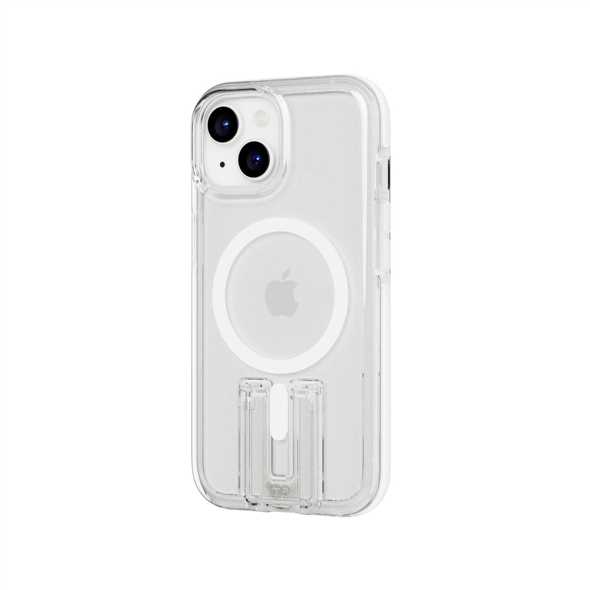 EvoCrystal Kick MagSafe - Apple iPhone 17e/16e/15/14/13 Case - Clear/White