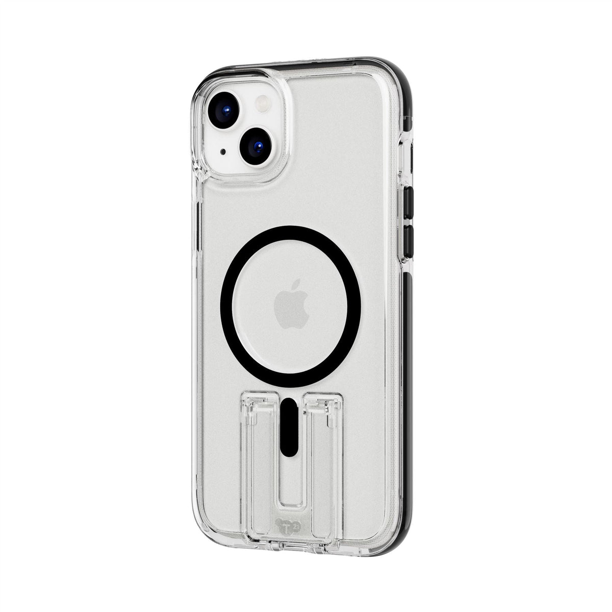 EvoCrystal Kick - Apple iPhone 15 Plus Case MagSafe Compatible - Clear Black
