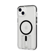 EvoCrystal Kick - Apple iPhone 15 Plus Case MagSafe Compatible - Clear Black