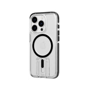 EvoCrystal Kick - Apple iPhone 15 Pro Case MagSafe Compatible - Clear Black