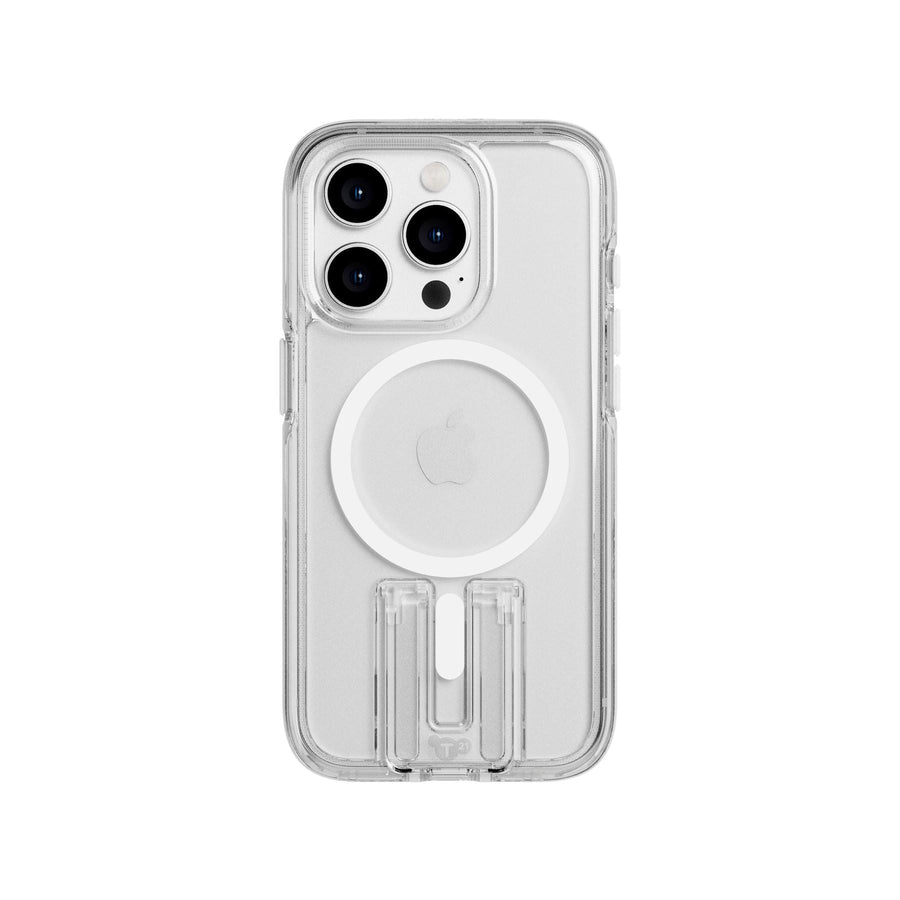 EvoCrystal Kick - Apple iPhone 15 Pro Case MagSafe Compatible - White