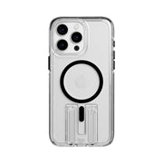 EvoCrystal Kick - Apple iPhone 15 Pro Max Case MagSafe Compatible - Clear Black