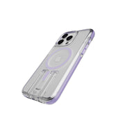 EvoCrystal Kick - Apple iPhone 15 Pro Max Case MagSafe Compatible - Lilac