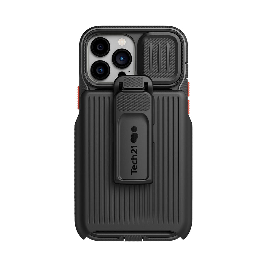 EvoMax - Apple iPhone 13 Pro Max Case with Holster - Off Black