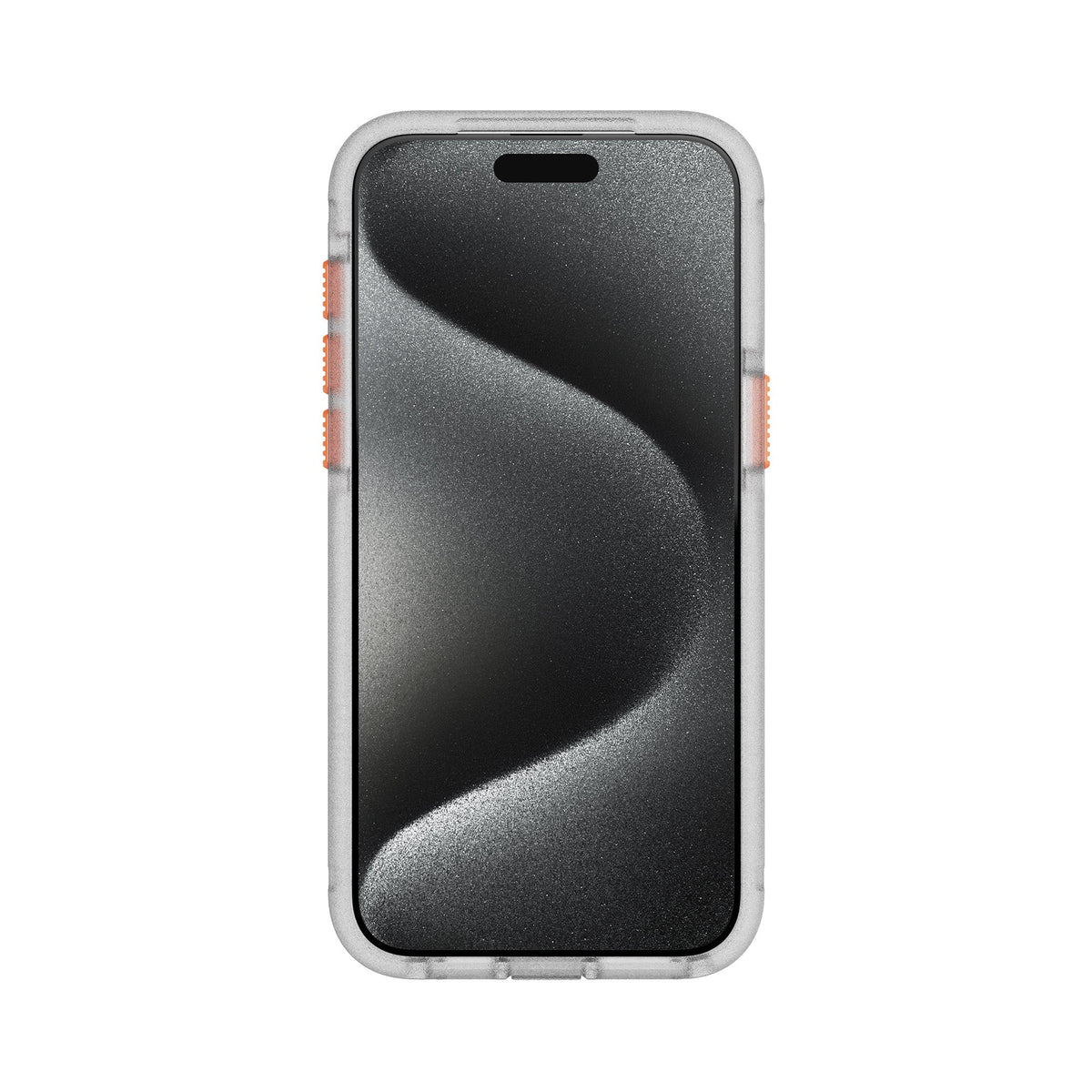 EvoMax MagSafe - Apple iPhone 15 Pro Max Case - Clear/Vivid Orange