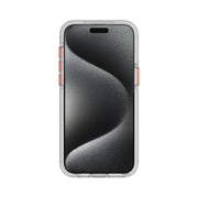 EvoMax MagSafe - Apple iPhone 15 Pro Max Case - Clear/Vivid Orange