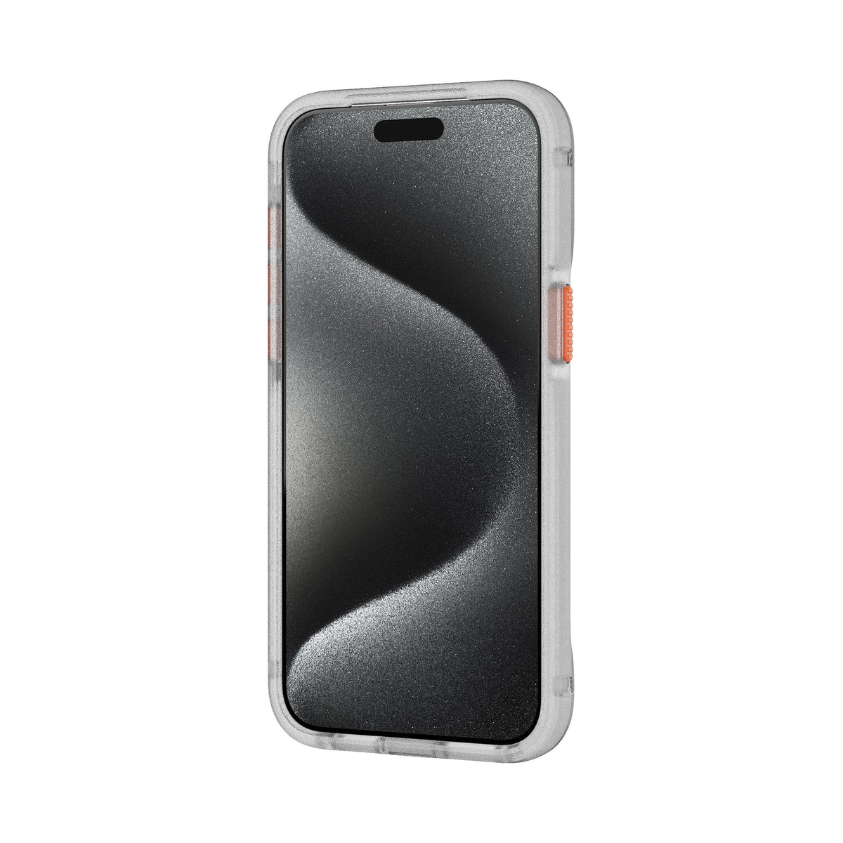 EvoMax MagSafe - Apple iPhone 15 Pro Max Case - Clear/Vivid Orange