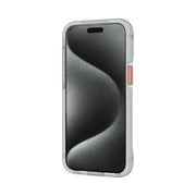 EvoMax MagSafe - Apple iPhone 15 Pro Max Case - Clear/Vivid Orange