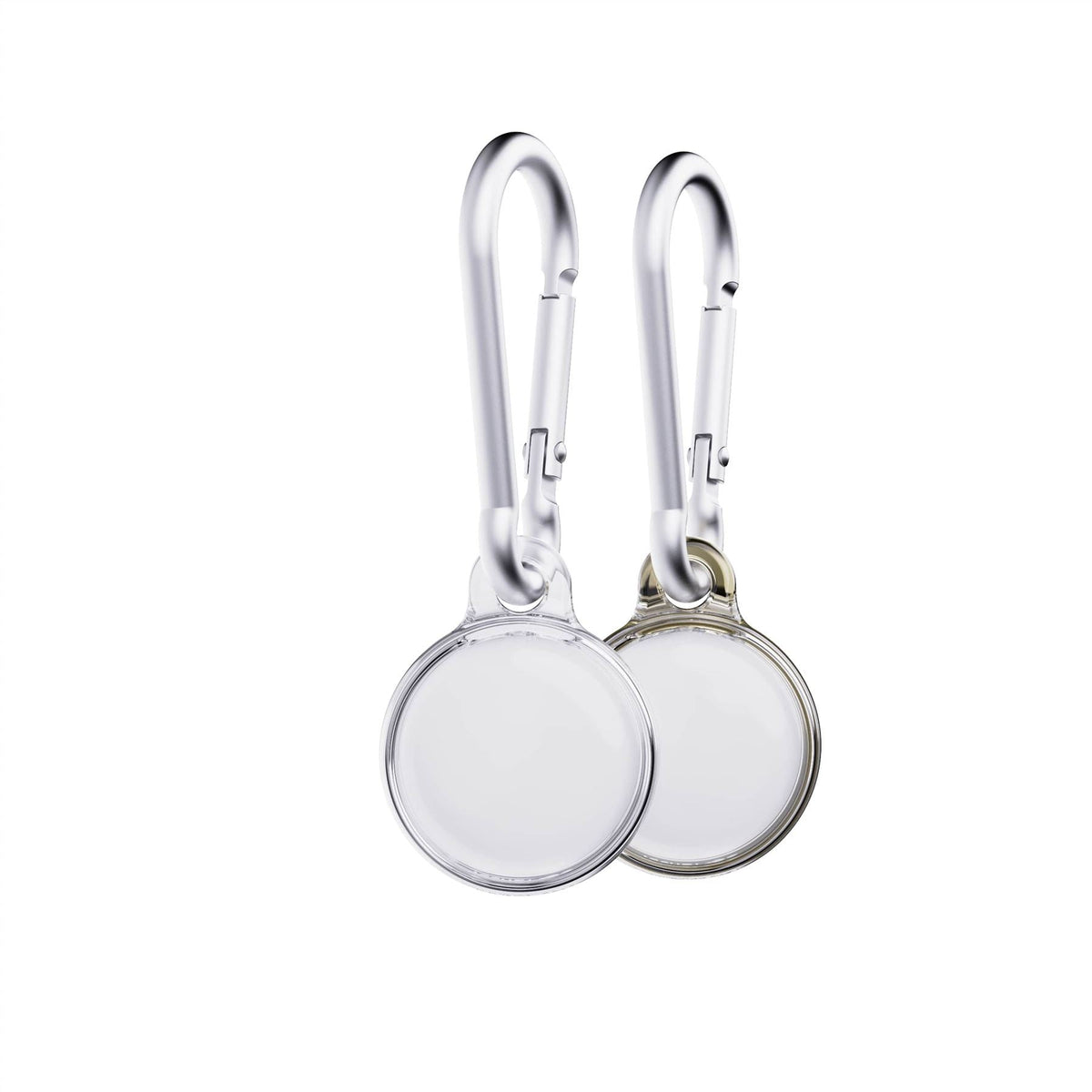 EvoPop - Apple AirTag Case Bundle (x2) - Gold & Clear