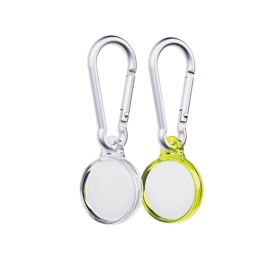 EvoPop - Apple AirTag Case Bundle (x2) - Cyber Lime & Clear