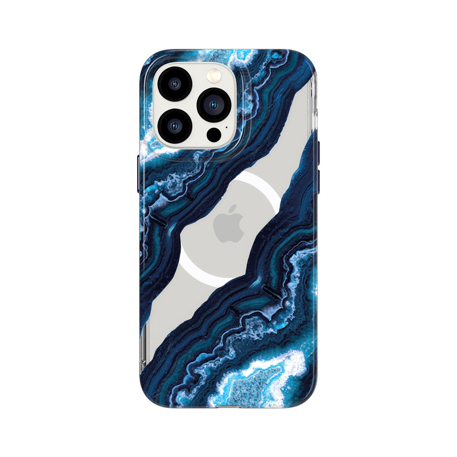 EvoArt - Apple IPhone 14 Pro Max Case MagSafe Compatible - Clear/Midnight Quartz