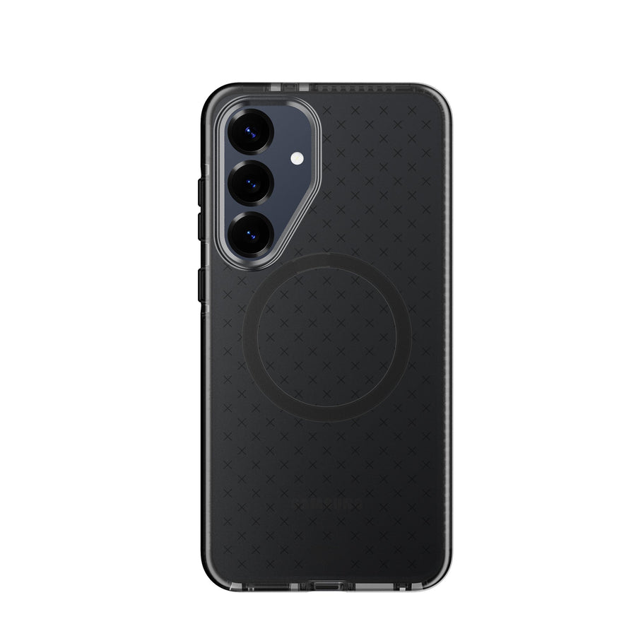 EvoCheck - Samsung Galaxy S25 FE Case with Magnets - Smokey/Black