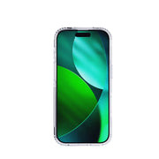 Straight-on view of front of phone case with phone inside and screen activated#color_clear