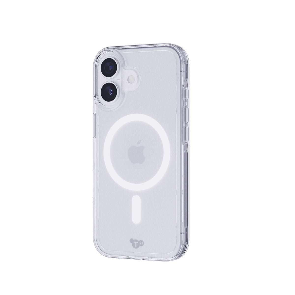 Three-quarter view of back of phone case with phone inside#color_clear
