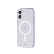 Three-quarter view of back of phone case with phone inside#color_clear