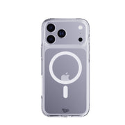View of the back of the phone case from straight on with phone inside#color_clear