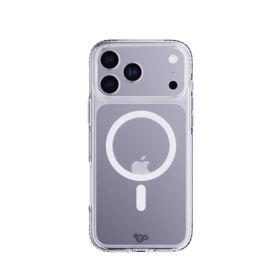 View of the back of the phone case from straight on with phone inside#color_clear