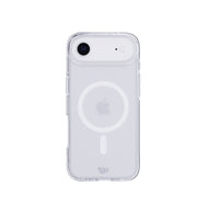 View of the back of the phone case from straight on with phone inside#color_clear