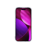 Straight-on view of front of phone case with phone inside and screen activated#color_clear