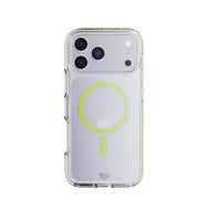 EvoCrystal Glow MagSafe - Apple iPhone 17 Pro Max Case - Green (Glow-In-The-Dark MagSafe ring)